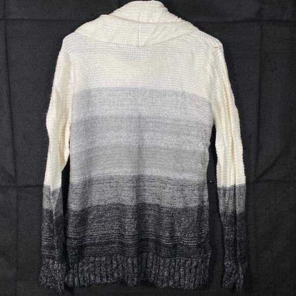 Calvin Klein Womens Sweater Multicolored Ombre Cowl Neck Mohair Wool Blend M - Picture 9 of 11